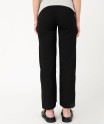 Pantalon de grossesse en maille froissée à taille smockée
